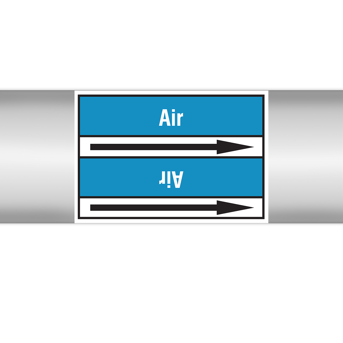 Air Products - European style roll form markers on liner 