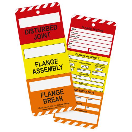 10 X Flange Break Tags 3 Part
