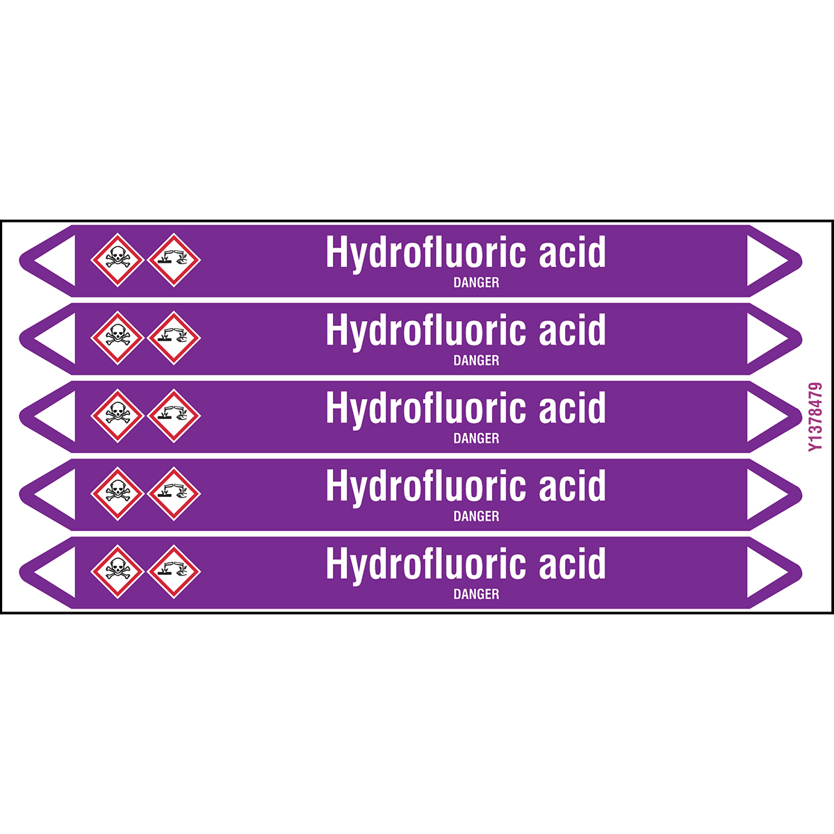 Acids & Alkalis - European Style Individual Peel-off markers on a card
